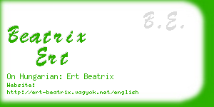 beatrix ert business card